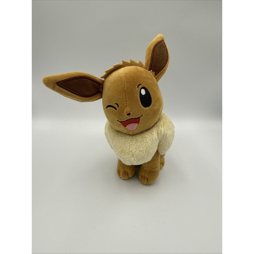 Pokémon Game Freak 2023 Winking Eevee Pokemon Plush 8" Stuffed Animal